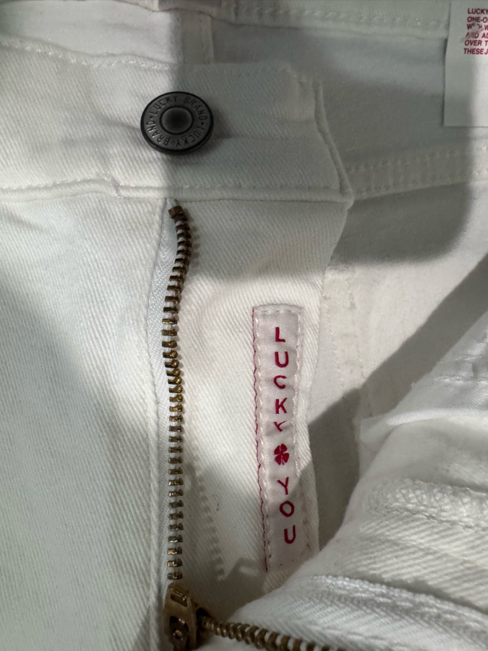 NWT Lucky Brand sweet crop white jeans - Picture 5 of 6